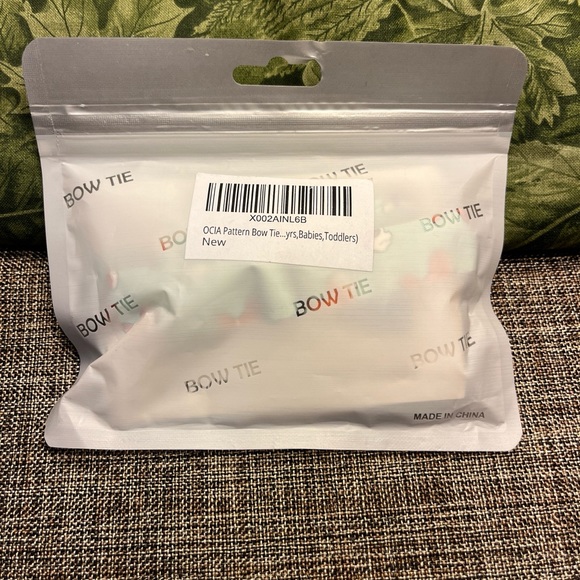 76-PTT NWT OCIA Handmade Toddlers Green With Corgis Dogs Bow Tie High Quality - Picture 9 of 9